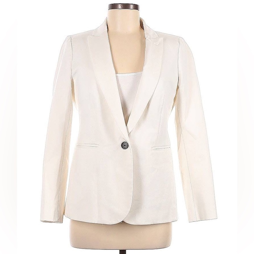 NWT Jcrew bistretch ivory blazer size 4 petite